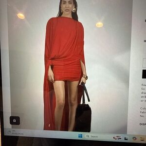 Deme by Gabriella - Alexandra Red draped dress